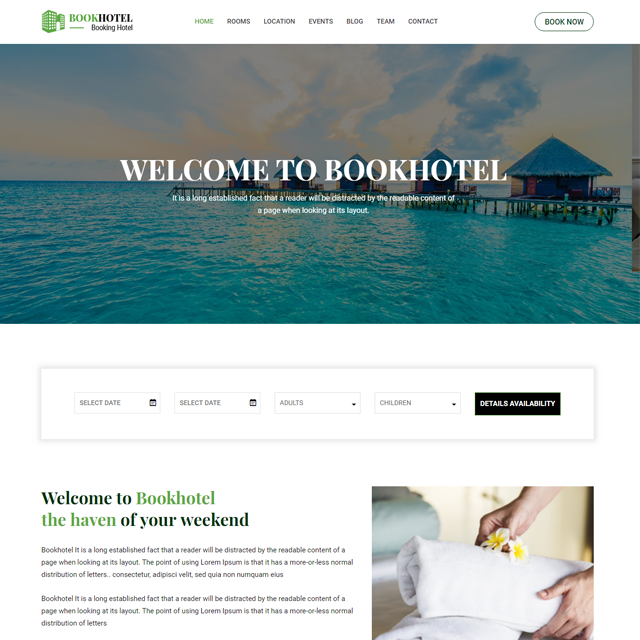 A New Hotel & Resturant Website