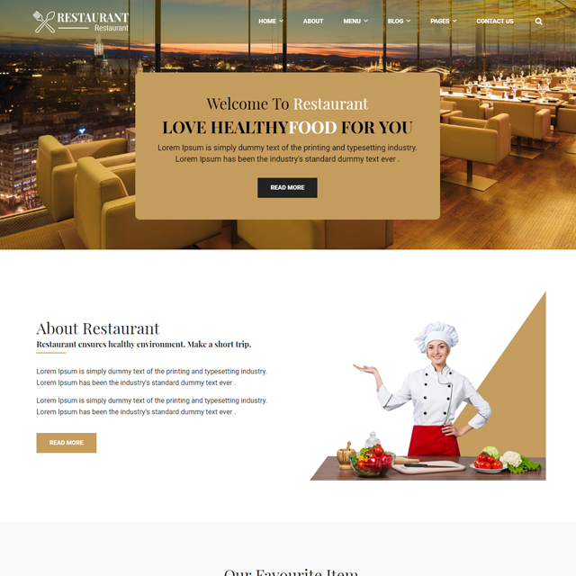 A New Hotel & Resturant Website
