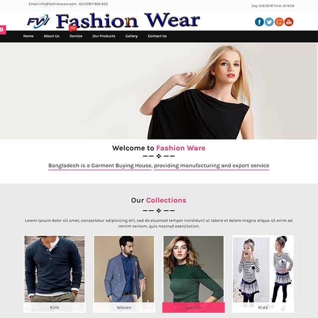 Clothing & Fashion website