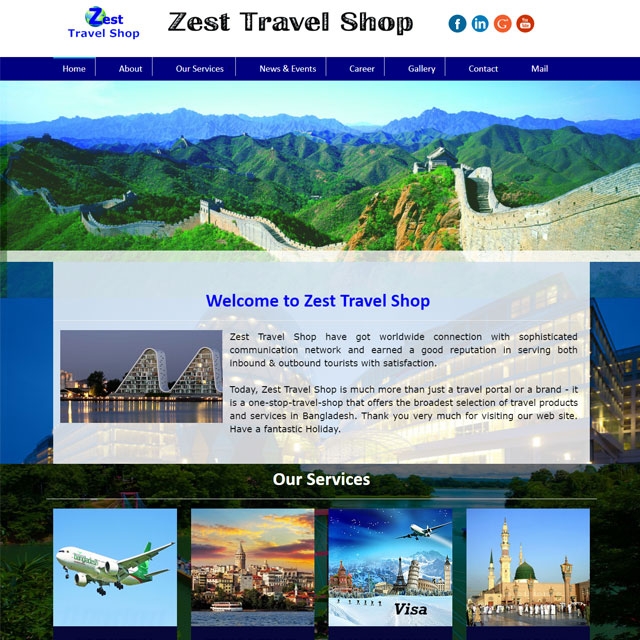 Tours & Travels Website