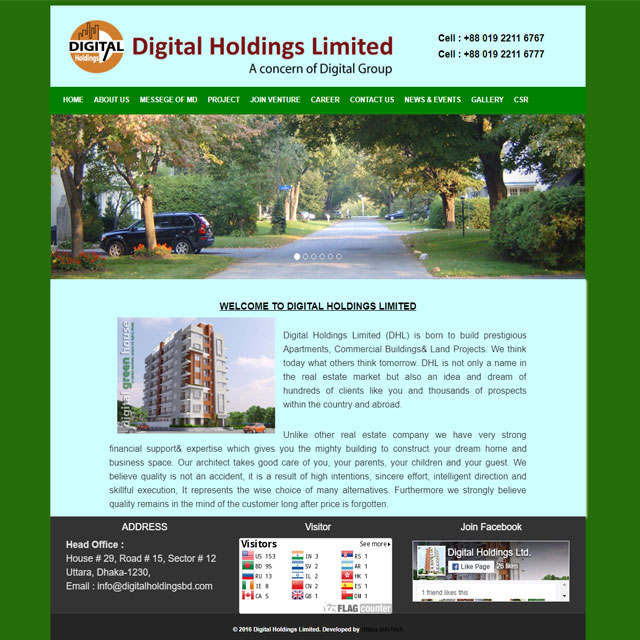 Real Estate & Land Developer website